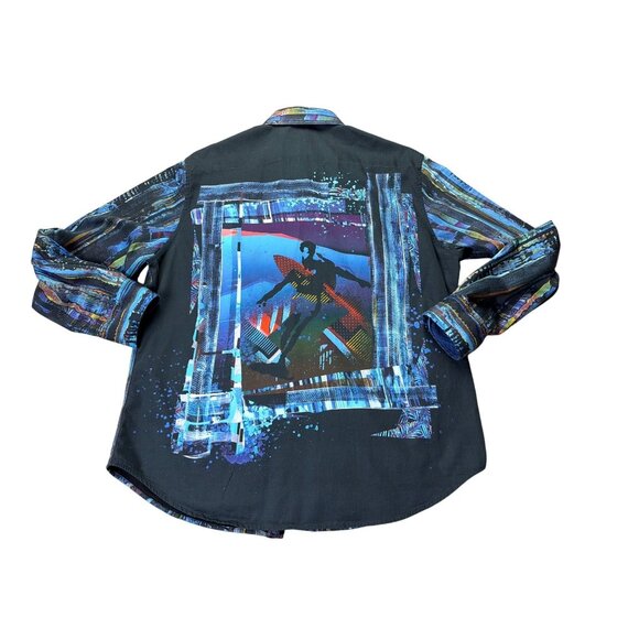 Robert Graham Limited Edition Shirt Kathleens Blues Embroidery Ocean Surf 2XL - Picture 7 of 8